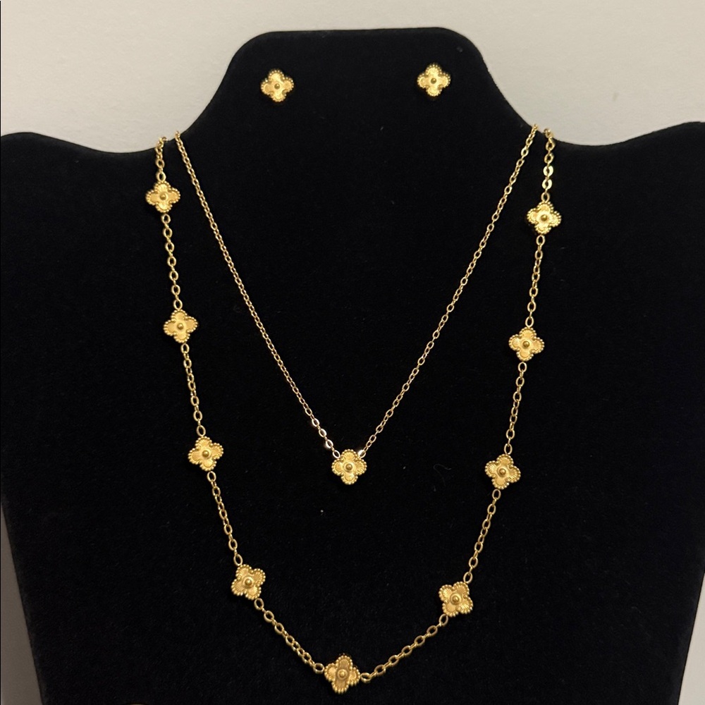 6pc Gold Plated Jewelry Set Bundle
